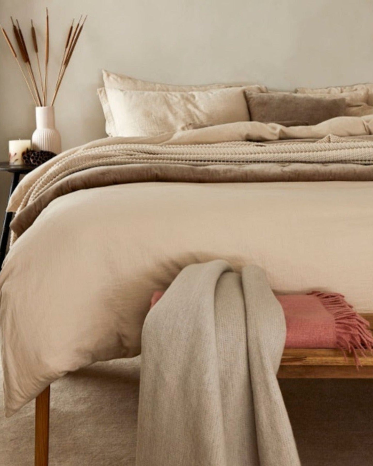 Christy Organic Cotton Retreat Duvet Covers Oat