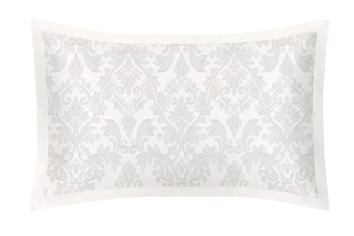 OXFORD-PURE-SILK-PILLOWCASE-DAMASK-IVORY-GREY