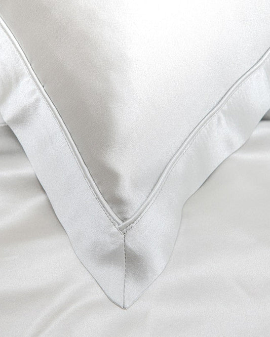 Mayfairsilk "Mulberry Silk" Bed Linen in Oyster Grey