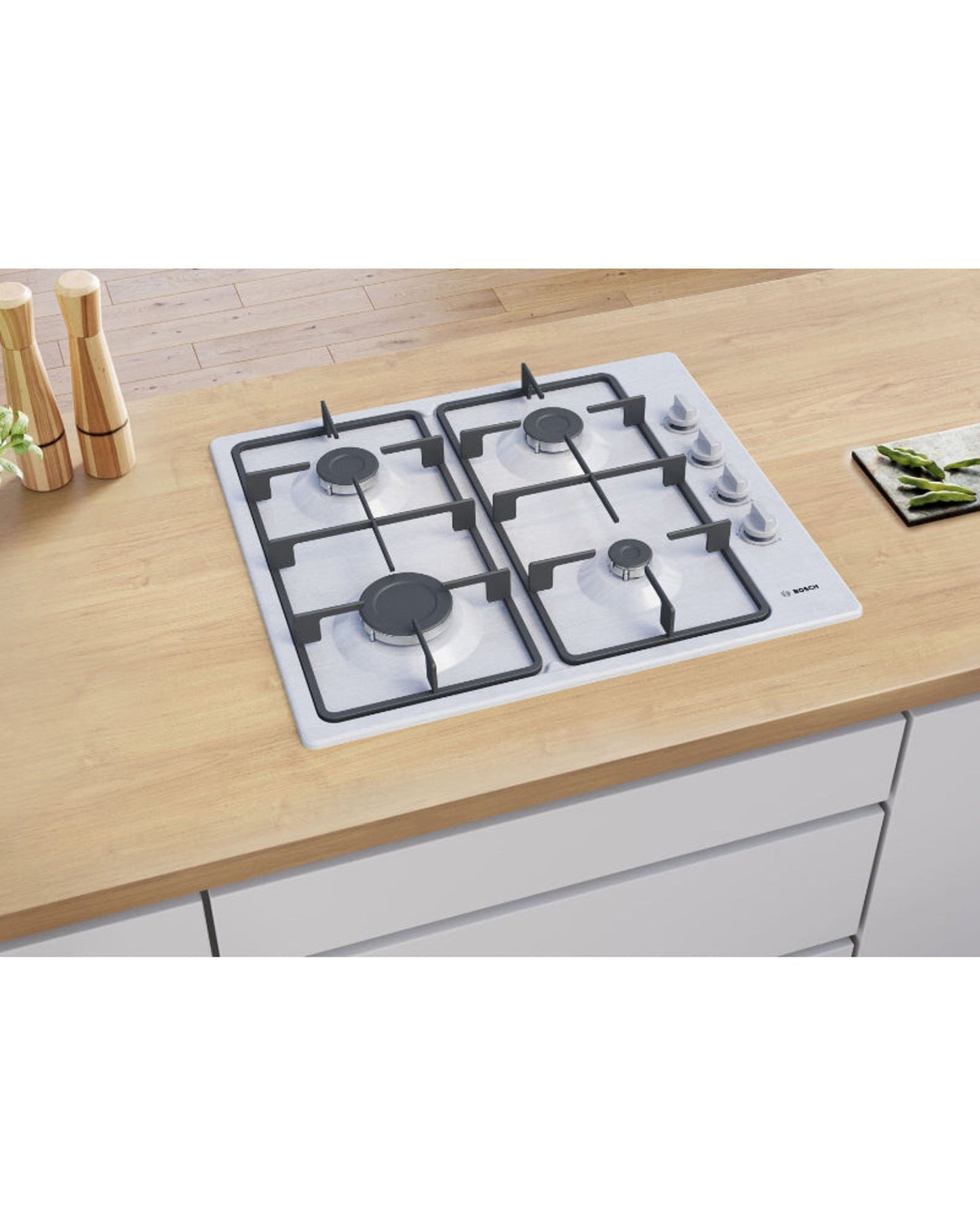 Bosch 60cm Series 2 Built-In Gas Hob Stainless Steel