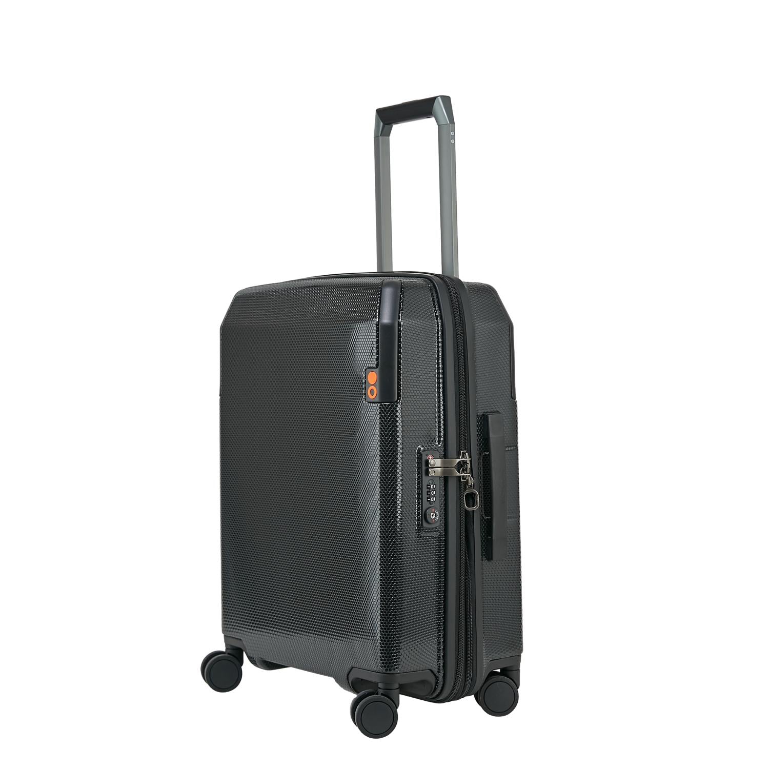 Echolac Logic Harcdcase 4 Double Wheel Expandable Set Of 3 luggage Trolley 53+64+74cm