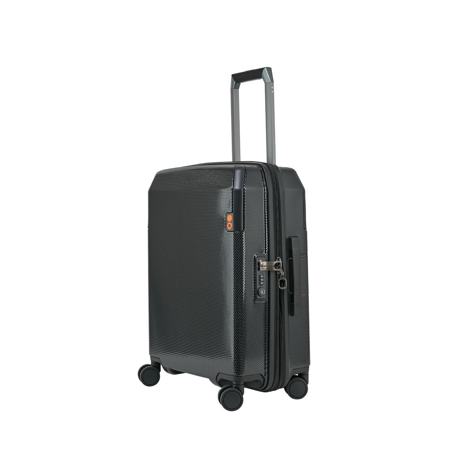 Echolac Logic Harcdcase 4 Double Wheel Expandable Set Of 3 luggage Trolley 53+64+74cm