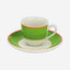 Coffee Cup & Saucer Green