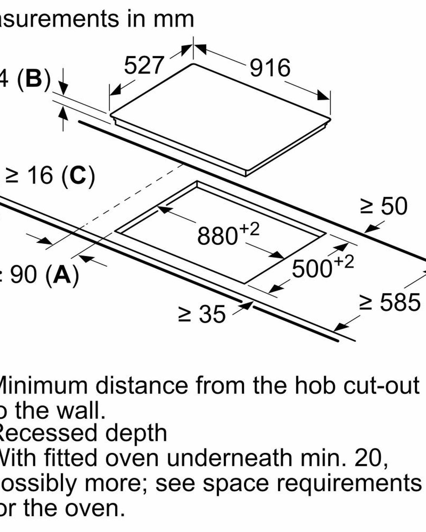 Bosch 90cm Series 8 Ceramic Glass Electric Hob