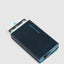 Piquadro Blue Square Pop-Up Card Holder Wallet Blue