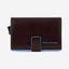 Piquadro Blue Square Credit Card Holder Case