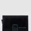 Piquadro Blue Square RFID Protection Card Holder Black