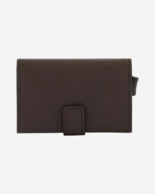 Piquadro Black Square Credit Card Holder Case