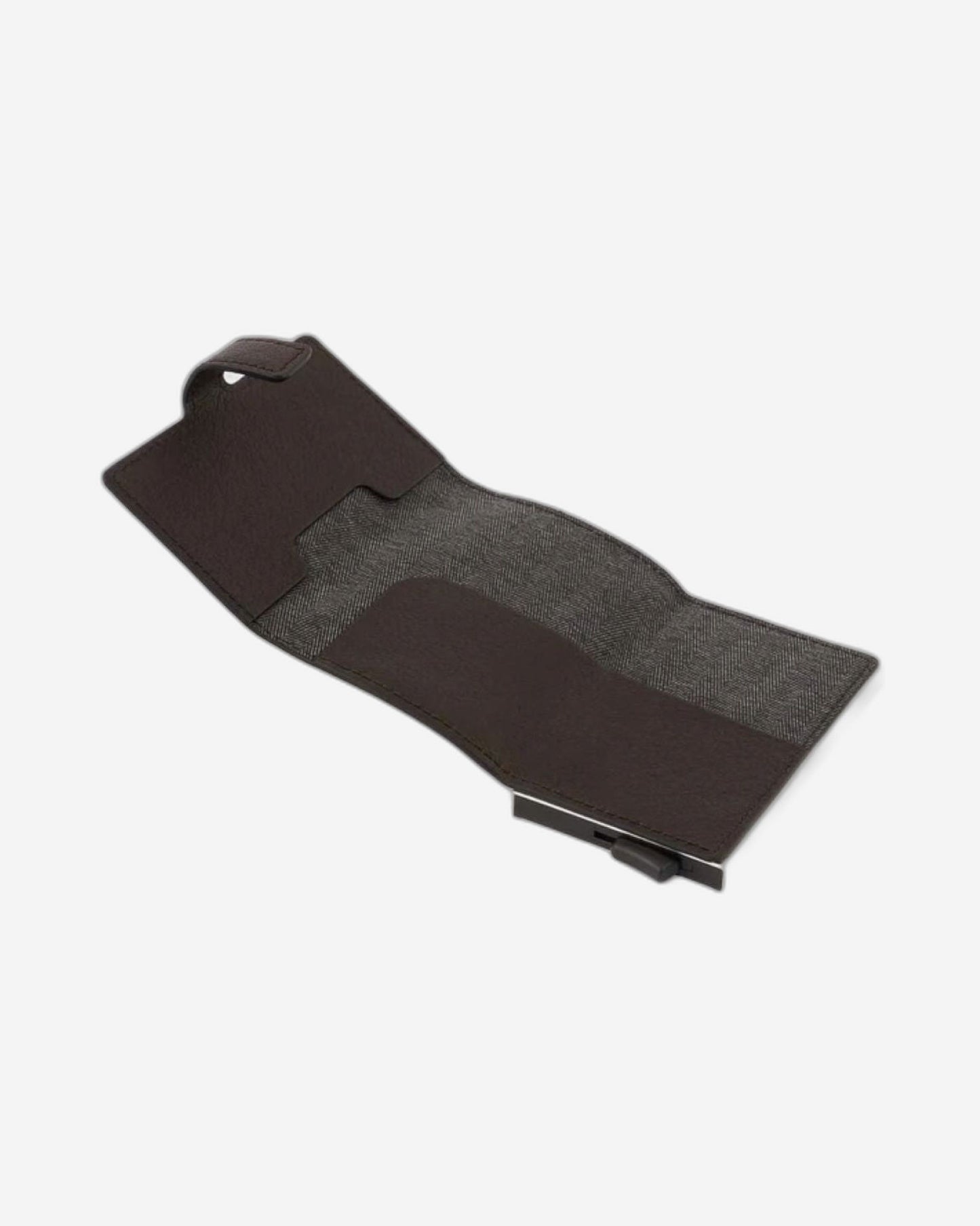 Piquadro Black Square Credit Card Holder Case