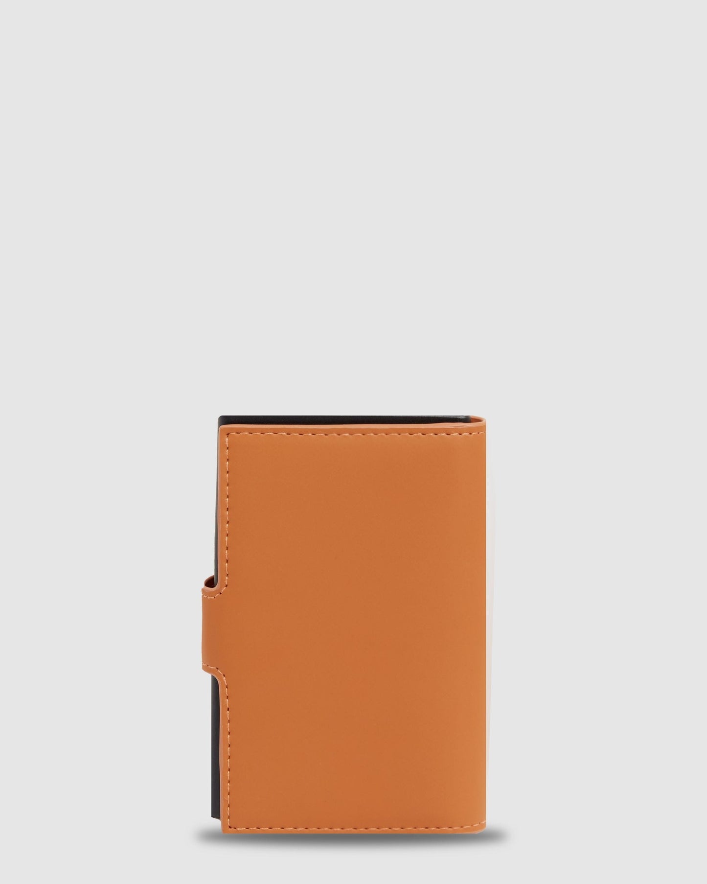 Piquadro Metal Credit Card Holder Tobacco Brown