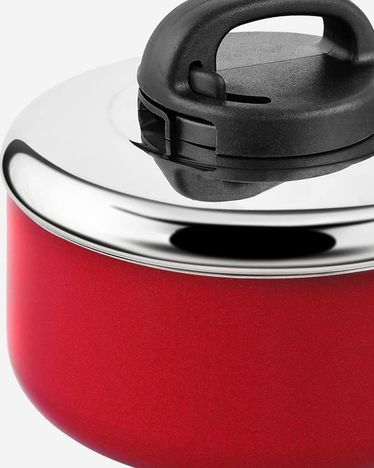 Prestige Classique Sauce Pan 20cm Non-Stick Red SS Lid