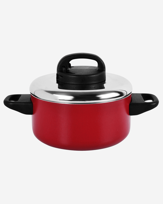Prestige Classique Casserole 30cm Non-Stick Red SS Lid