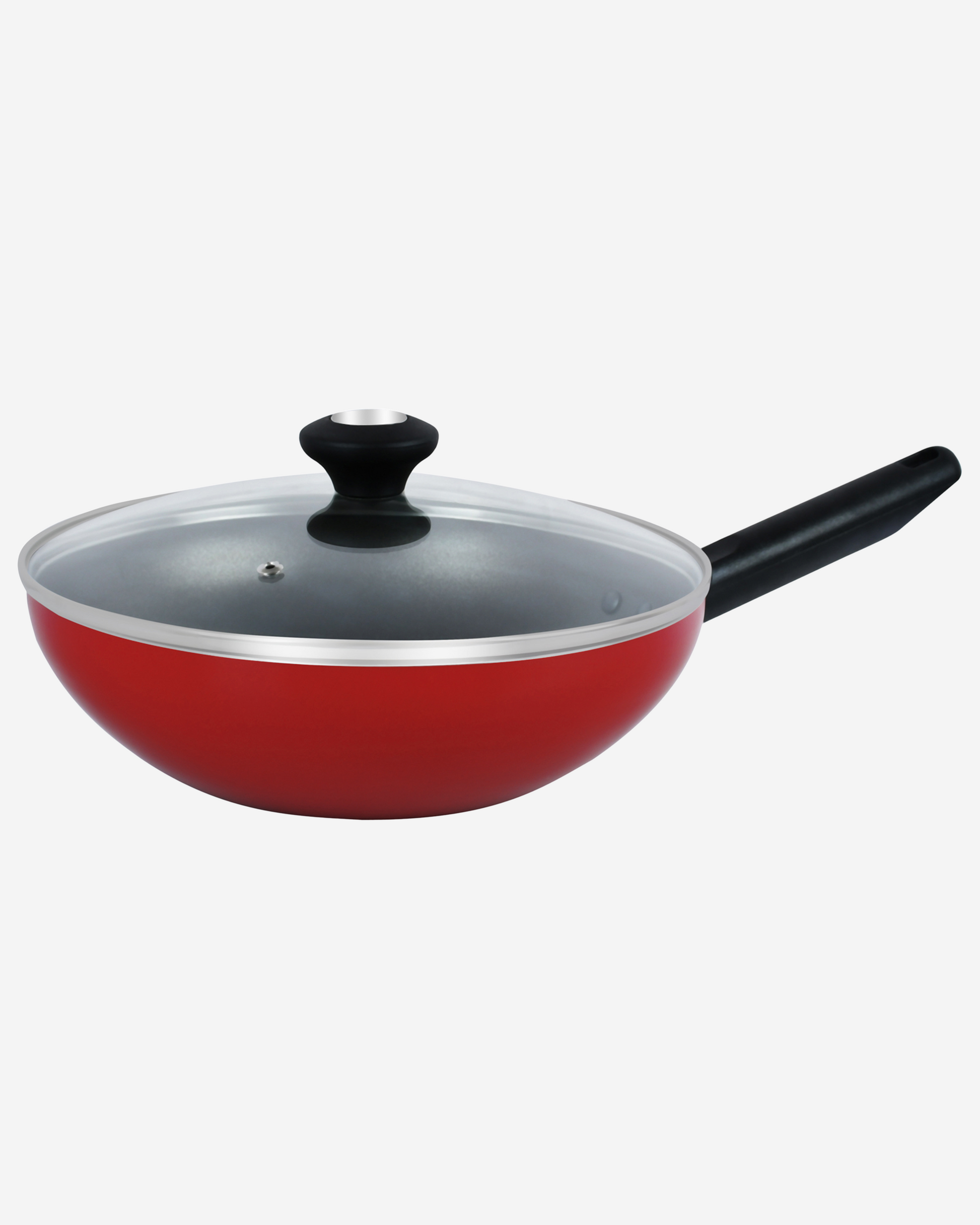 Prestige Classique Casserole 16cm 1.4L Non-Stick Red SS Lid