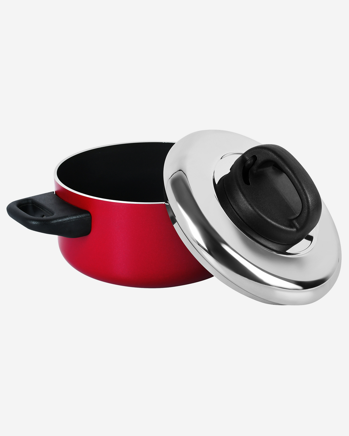 Prestige Fry Pan Set 3Pc Aluminium Non-Stick Red