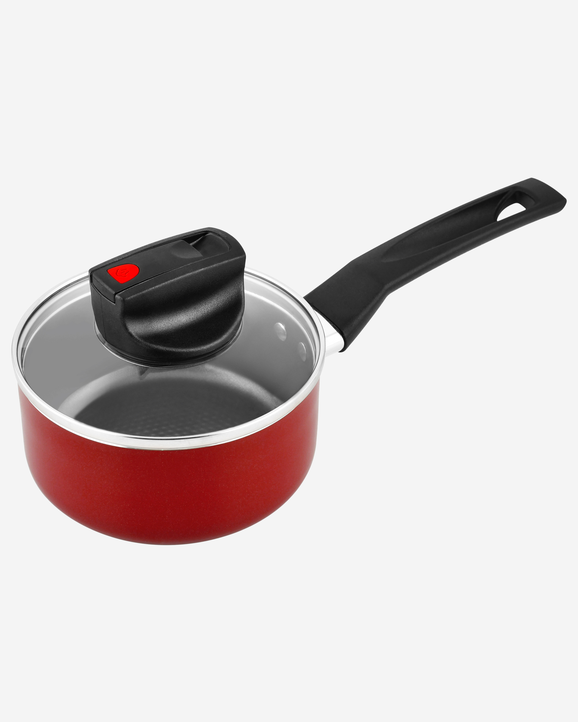 Prestige Safecook Saucepan 20cm Black Glass Lid