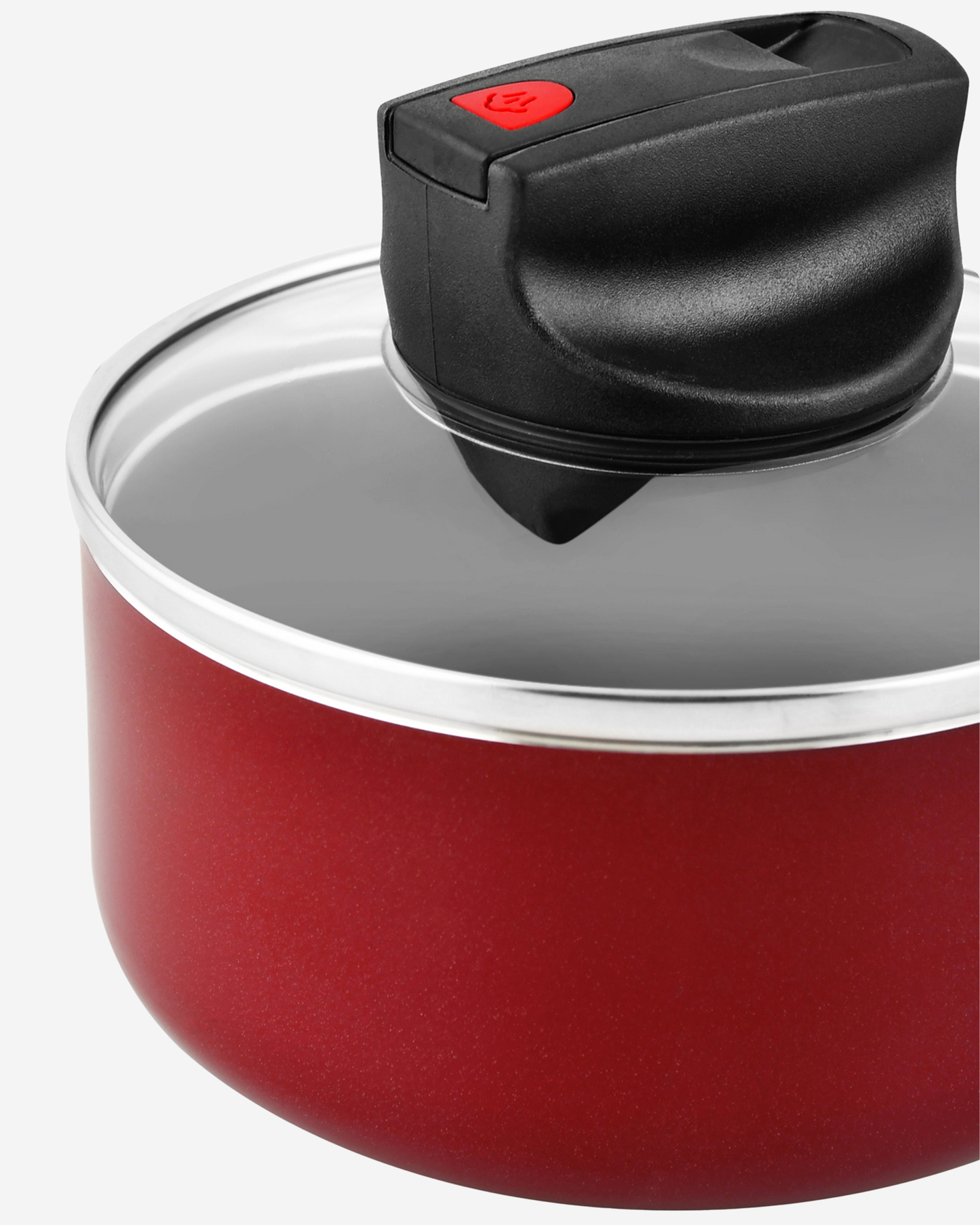 Prestige Safecook Saucepan 20cm Black Glass Lid