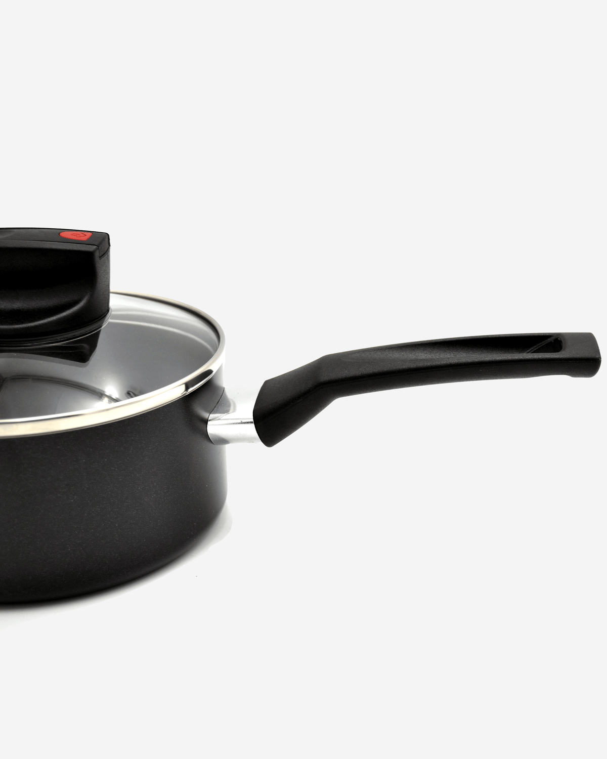 Prestige Safecook Saucepan 16cm Black Glass Lid