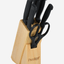 Prestige Knife Block Set 7Pc Stainless Steel with Scissors