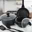 Prestige Granite Set 7Pc Black