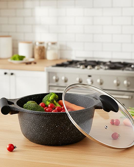 Prestige Granite Set 7Pc Black