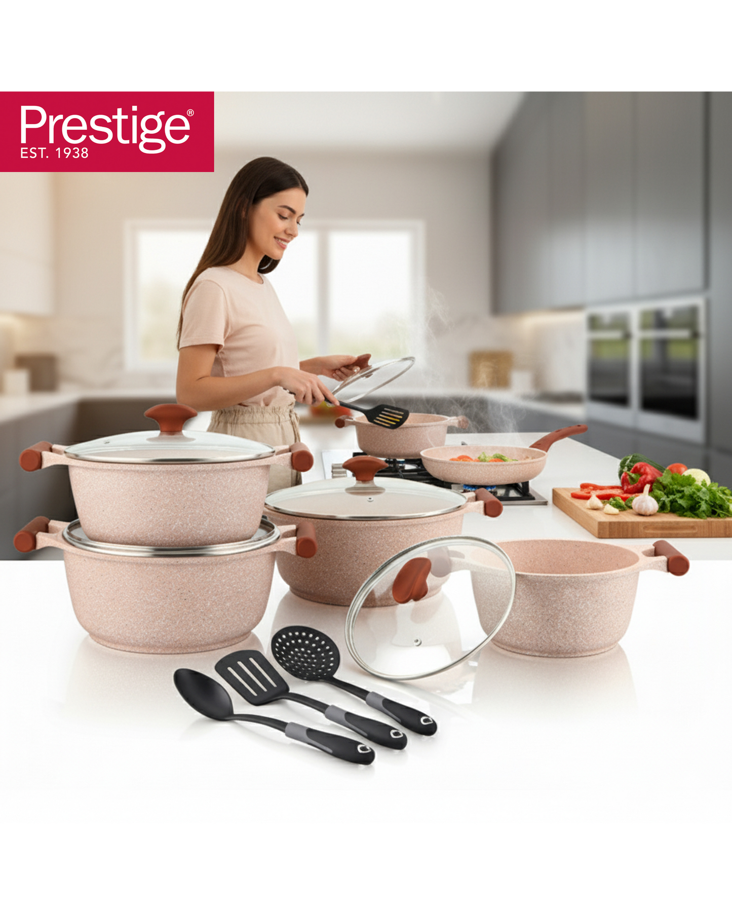 Prestige Granite Set 12Pc Green