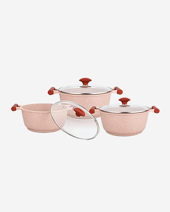 Prestige Granite Set 6Pc Pink