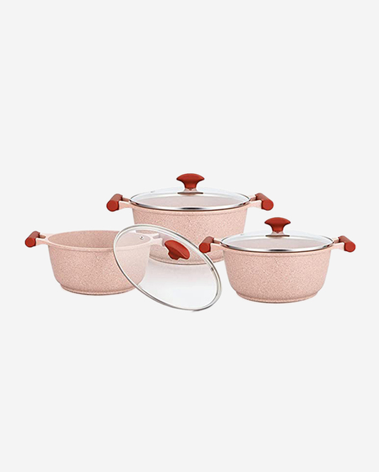 Prestige Granite Set 6Pc Pink