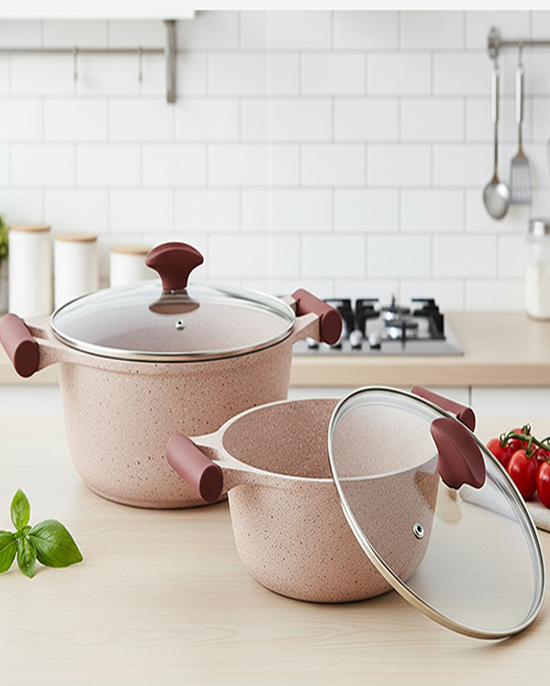 Prestige Granite Set 6Pc Pink