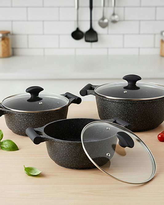 Prestige Granite Set 6Pc Black