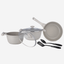 Prestige Essentials Cookware Set 7Pc Granite Grey Non-Stick Induction Compatible
