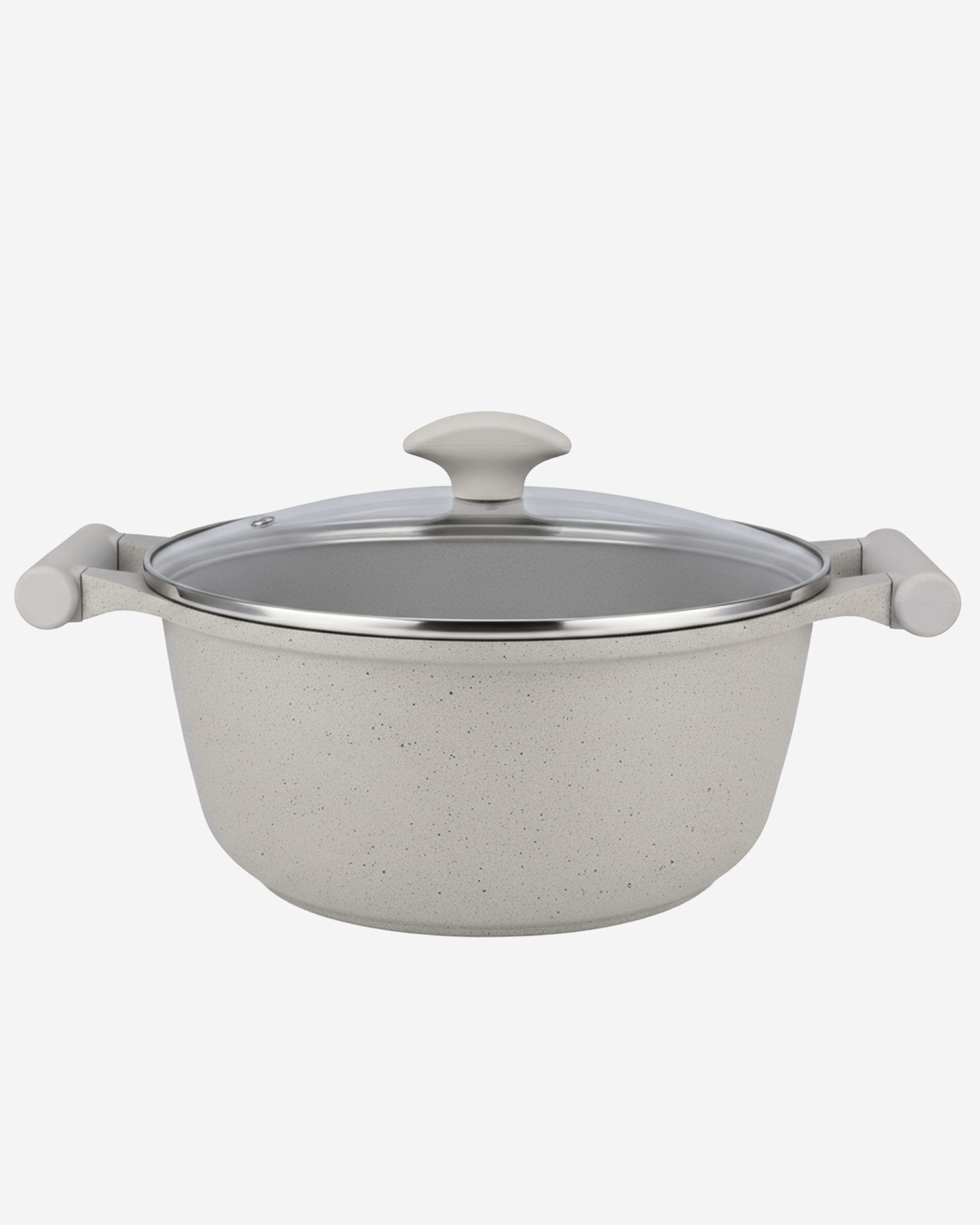 Prestige Essentials Cookware Set 7Pc Granite Grey Non-Stick Induction Compatible