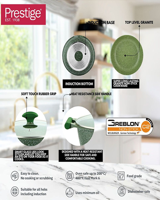Prestige Granite Set 11Pc Green