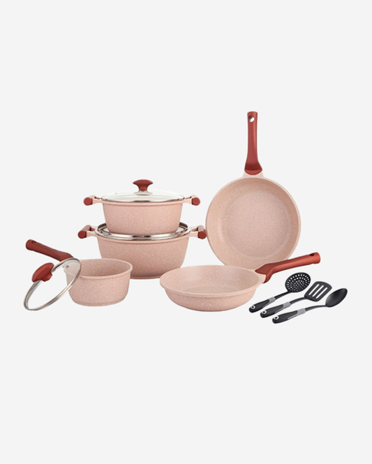 Prestige Granite Set 11Pc Pink