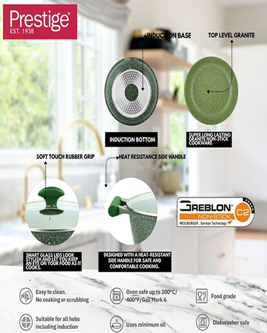 Prestige Granite Set 11Pc Pink