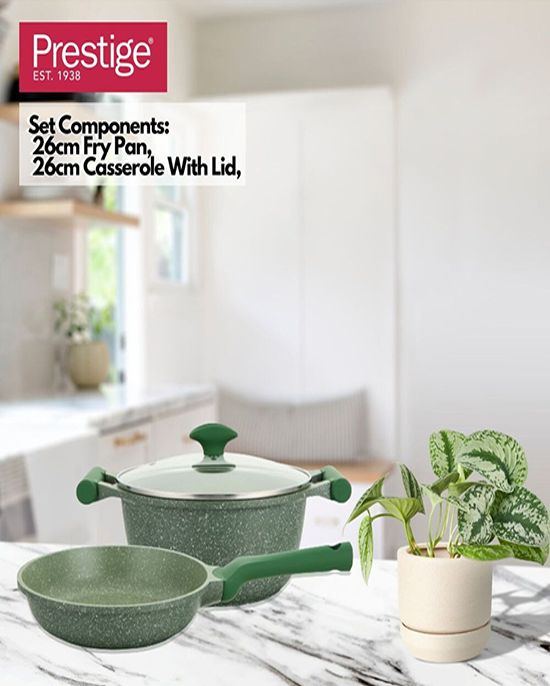 Prestige Granite Set 9Pc Pink