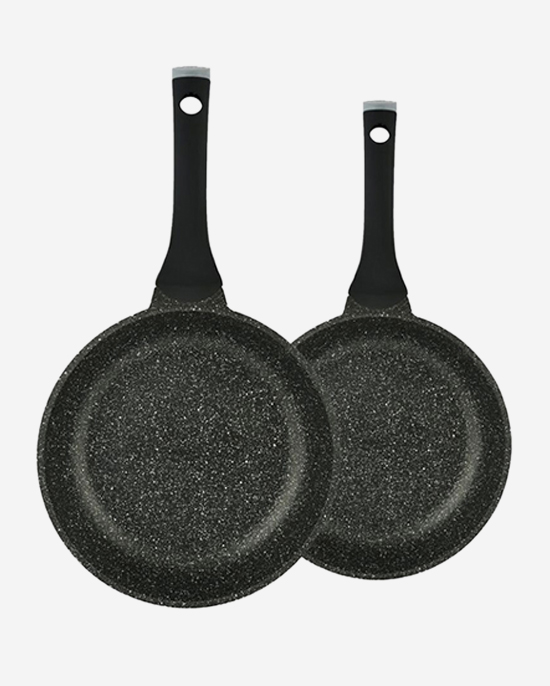 Prestige Granite Combo 2Pc Fry Pan 24+28Cm Black