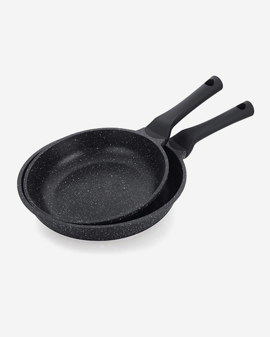 Prestige Granite Combo 2Pc Fry Pan 24+28Cm Black