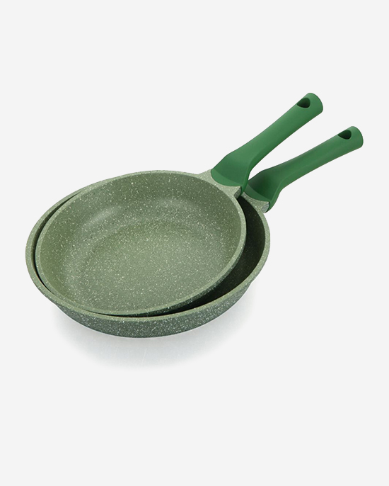 Prestige Granite Combo 2Pc Fry Pan 24+28Cm Green