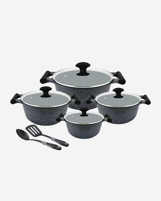 Prestige Granite Set 10Pc Black