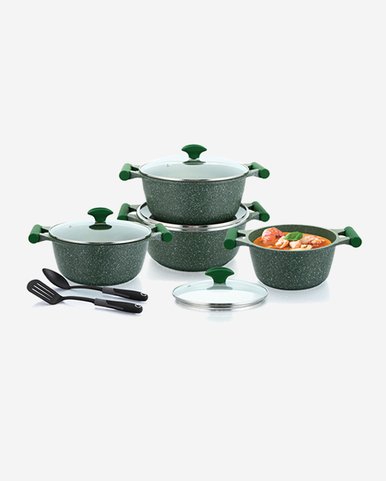 Prestige Granite Set 10Pc Black