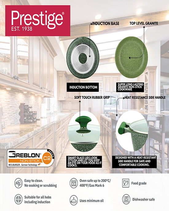 Prestige Granite Set 10Pc Green