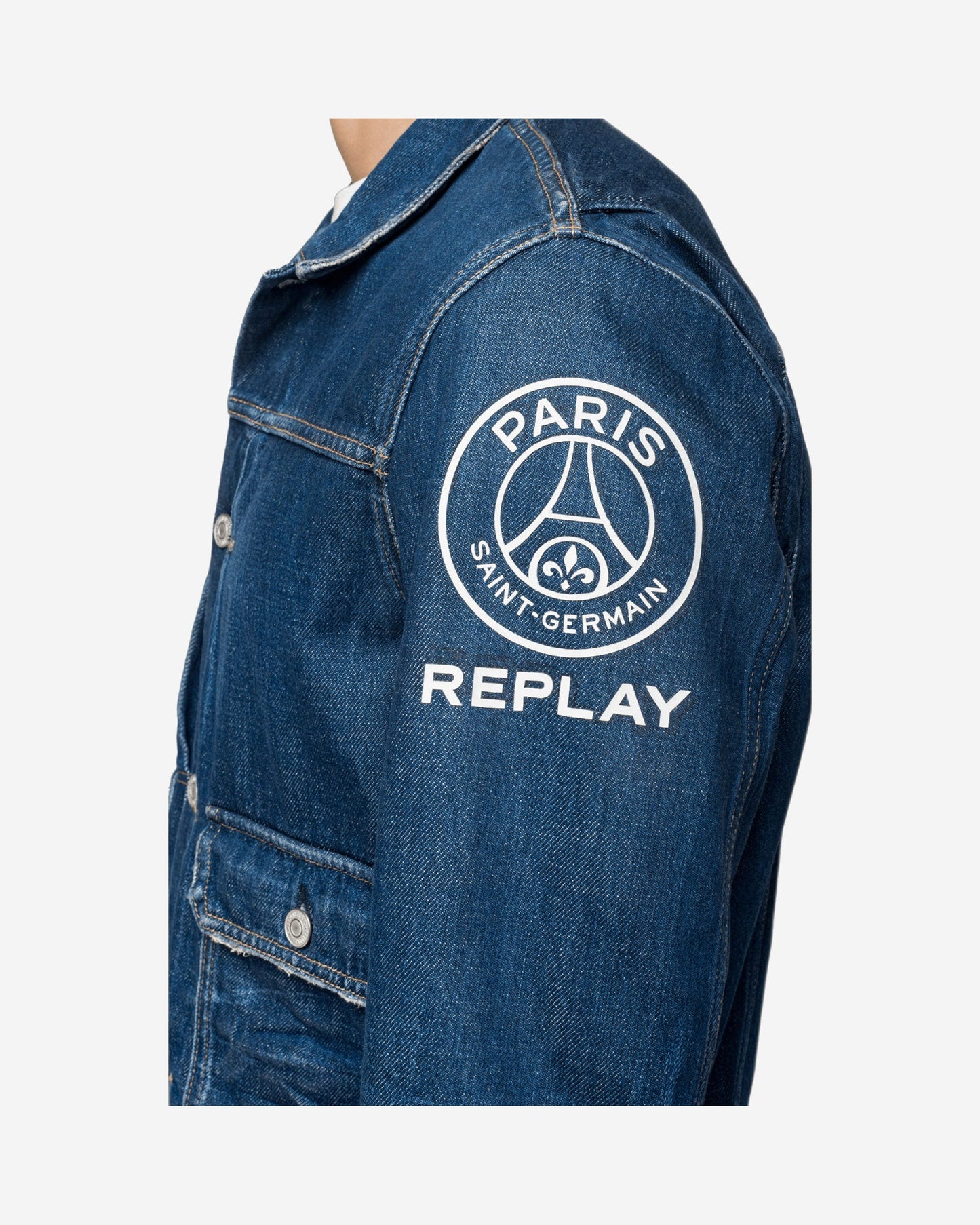 REPLAY PSG BRIGHT BLUE JACKET