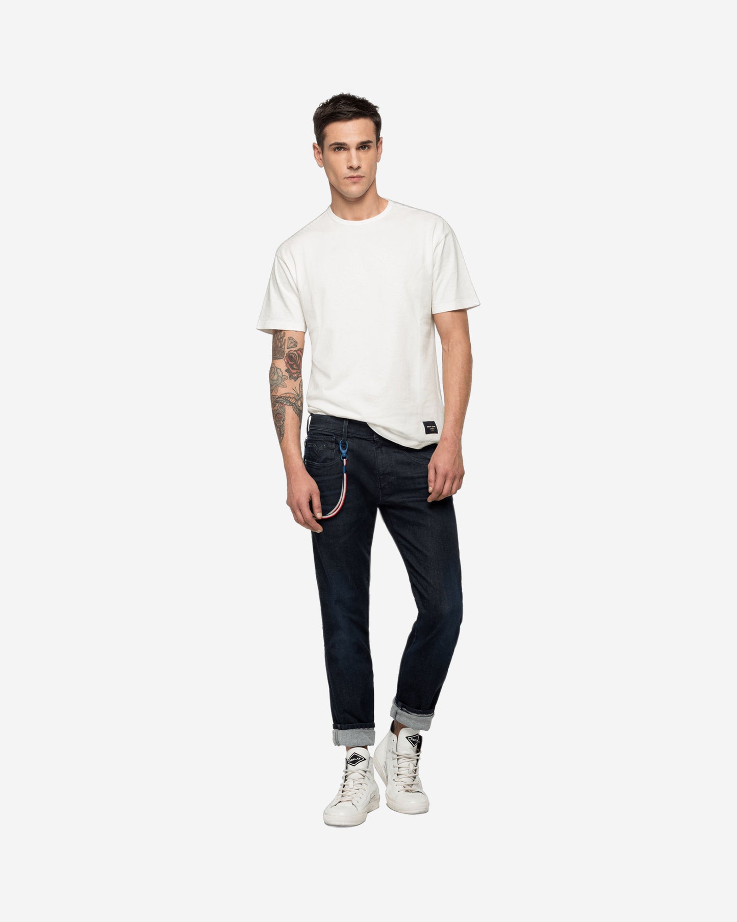 REPLAY PSG ANBASS HYPERFLEX BIO SLIM-FIT JEANS