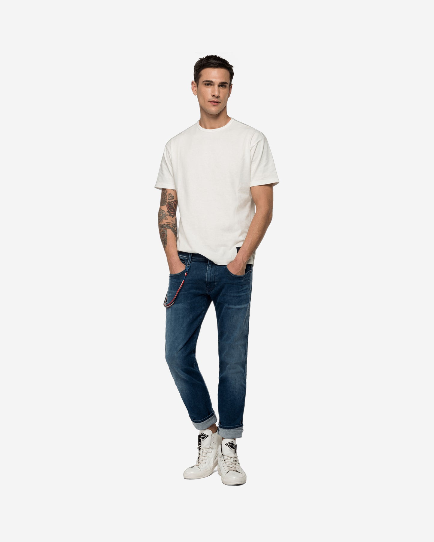 REPLAY PSG ANBASS HYPERFLEX BIO SLIM-FIT JEANS