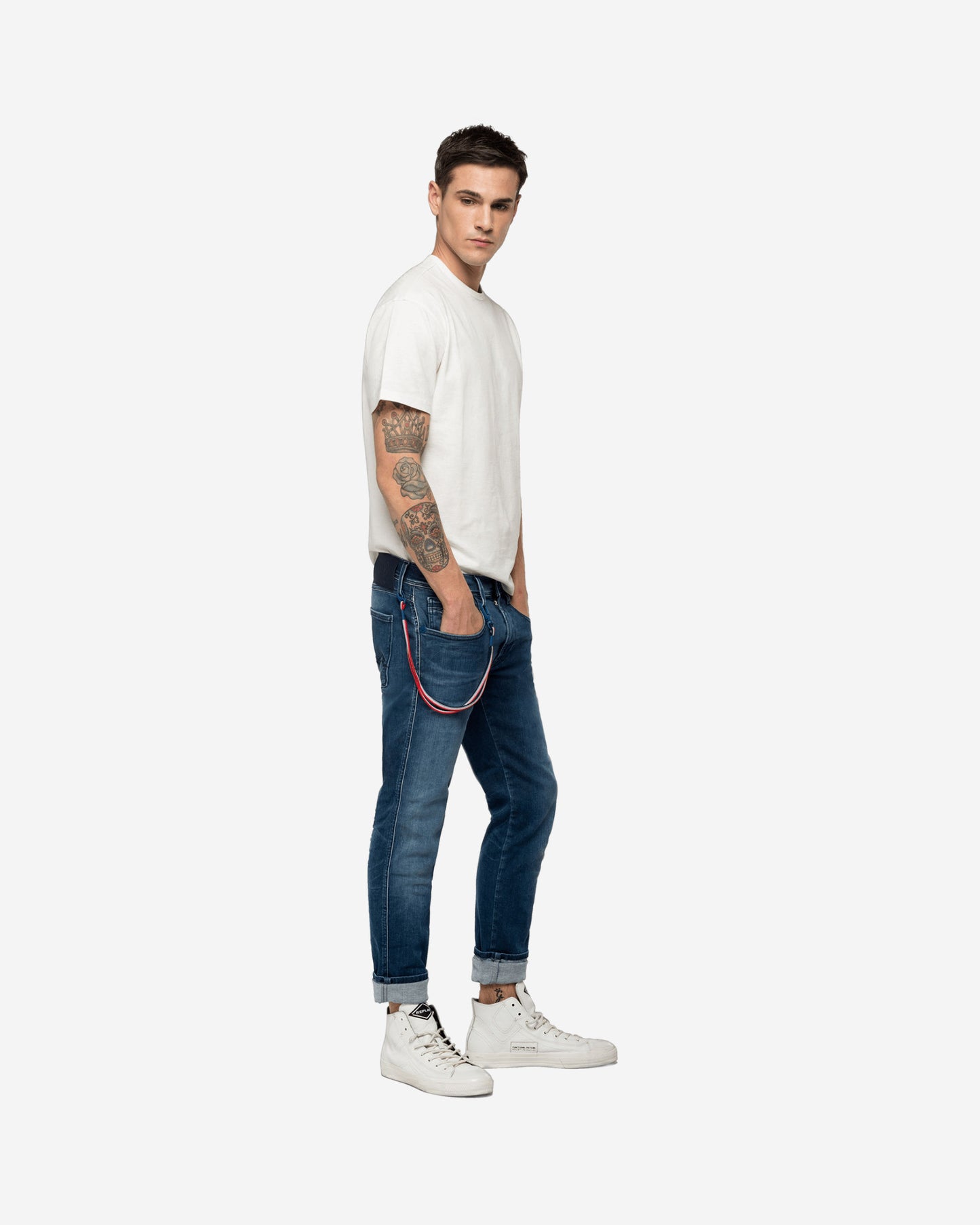 REPLAY PSG ANBASS HYPERFLEX BIO SLIM-FIT JEANS