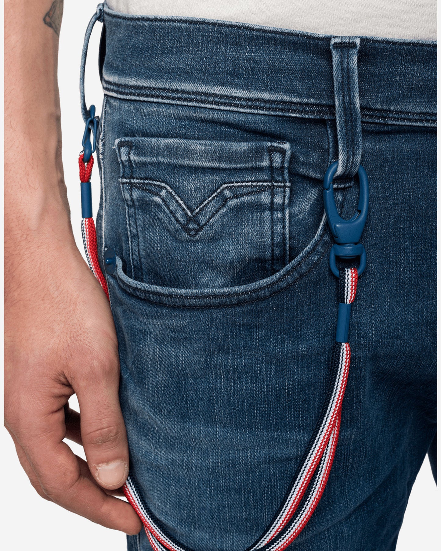 REPLAY PSG ANBASS HYPERFLEX BIO SLIM-FIT JEANS