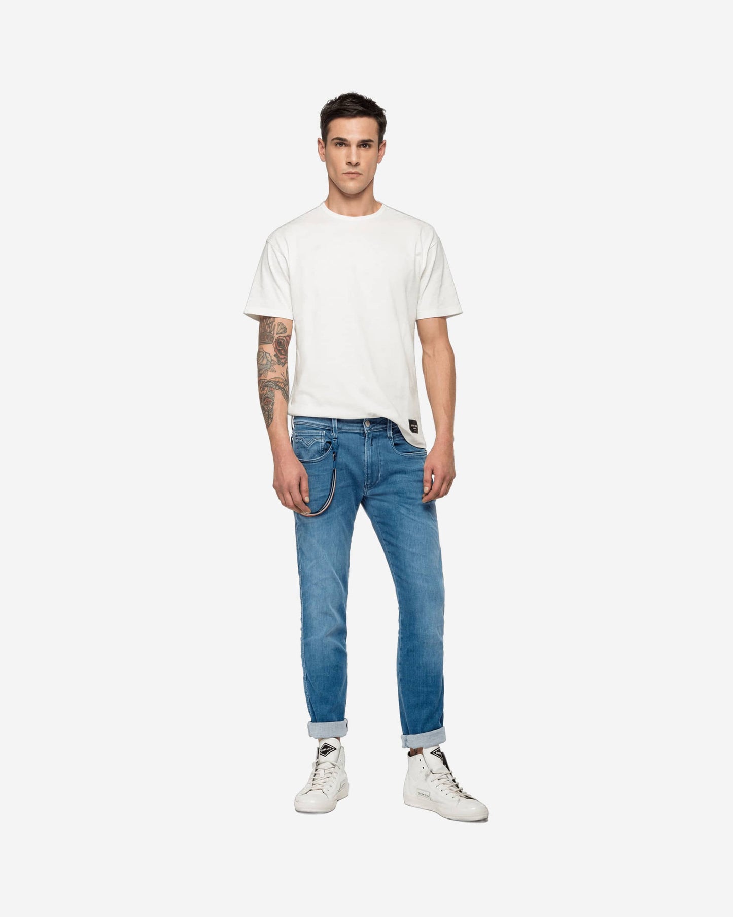 REPLAY PSG ANBASS HYPERFLEX BIO SLIM-FIT JEANS
