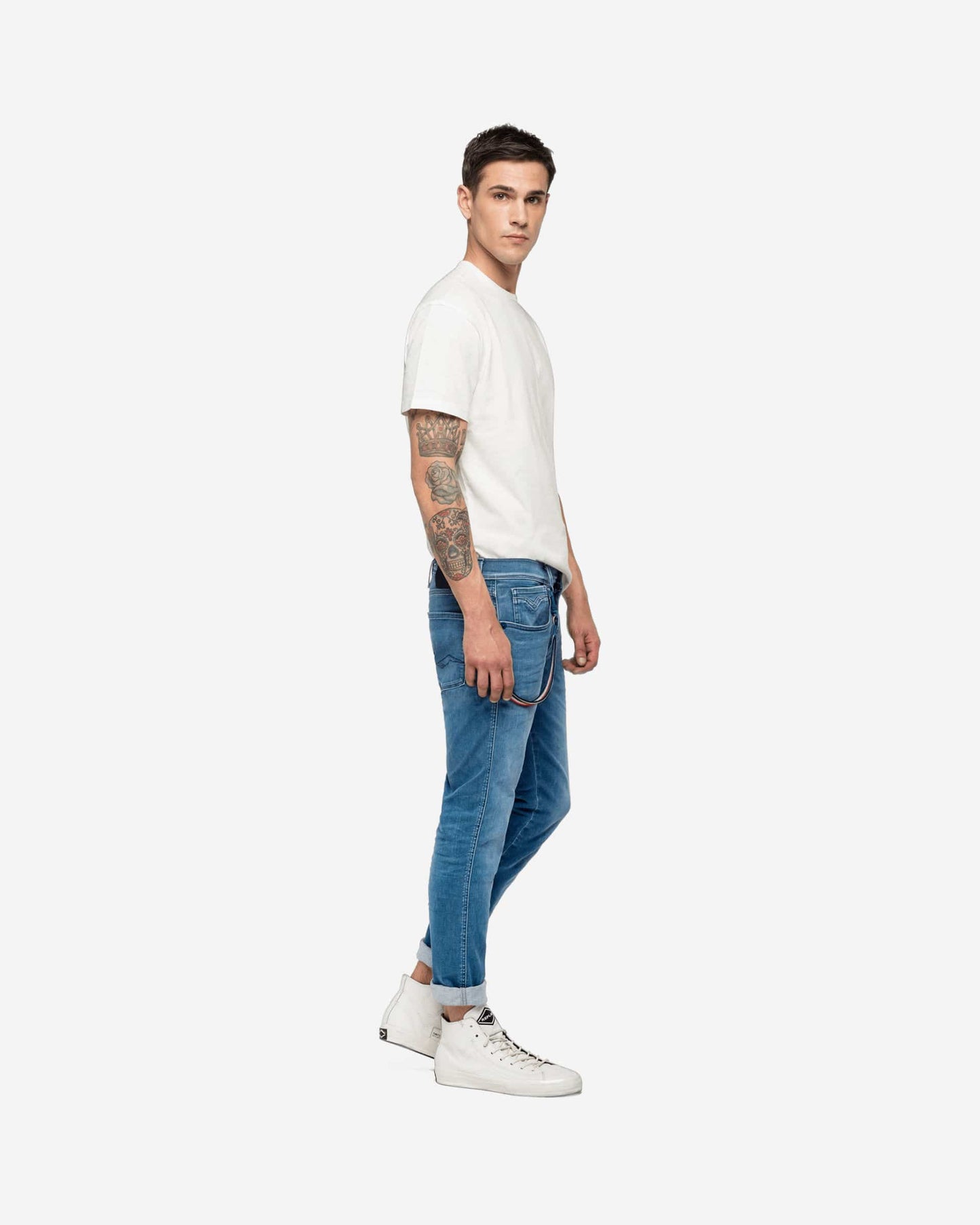 REPLAY PSG ANBASS HYPERFLEX BIO SLIM-FIT JEANS