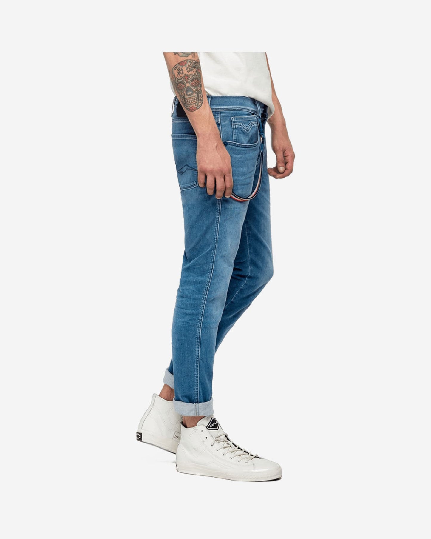 REPLAY PSG ANBASS HYPERFLEX BIO SLIM-FIT JEANS