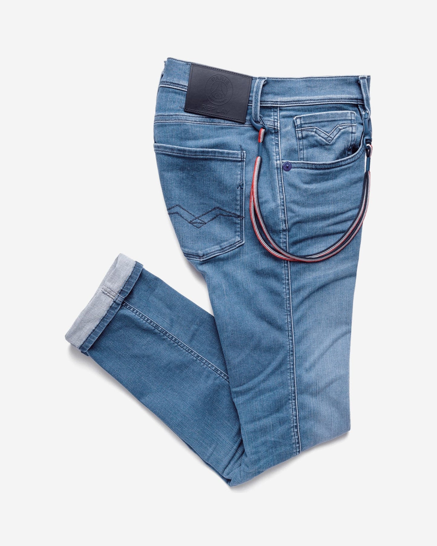 REPLAY PSG ANBASS HYPERFLEX BIO SLIM-FIT JEANS
